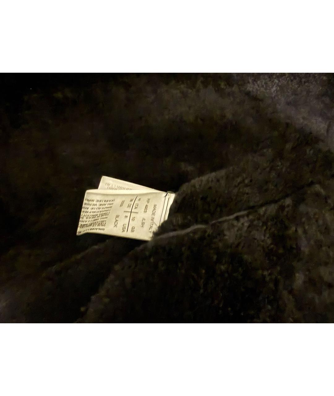 RICK OWENS Черная меховая дубленка, фото 3