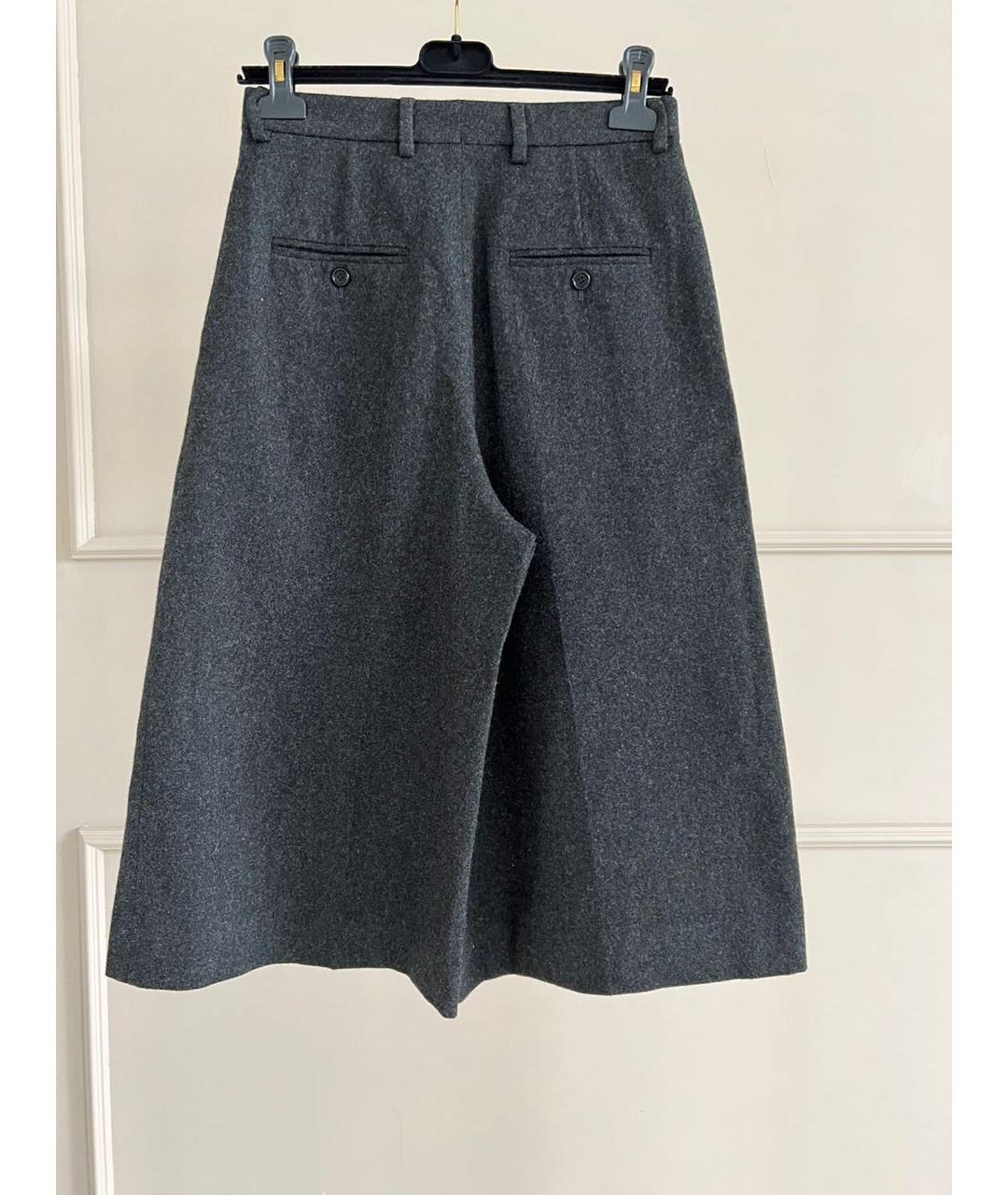 CELINE Антрацитовые брюки широкие, фото 3