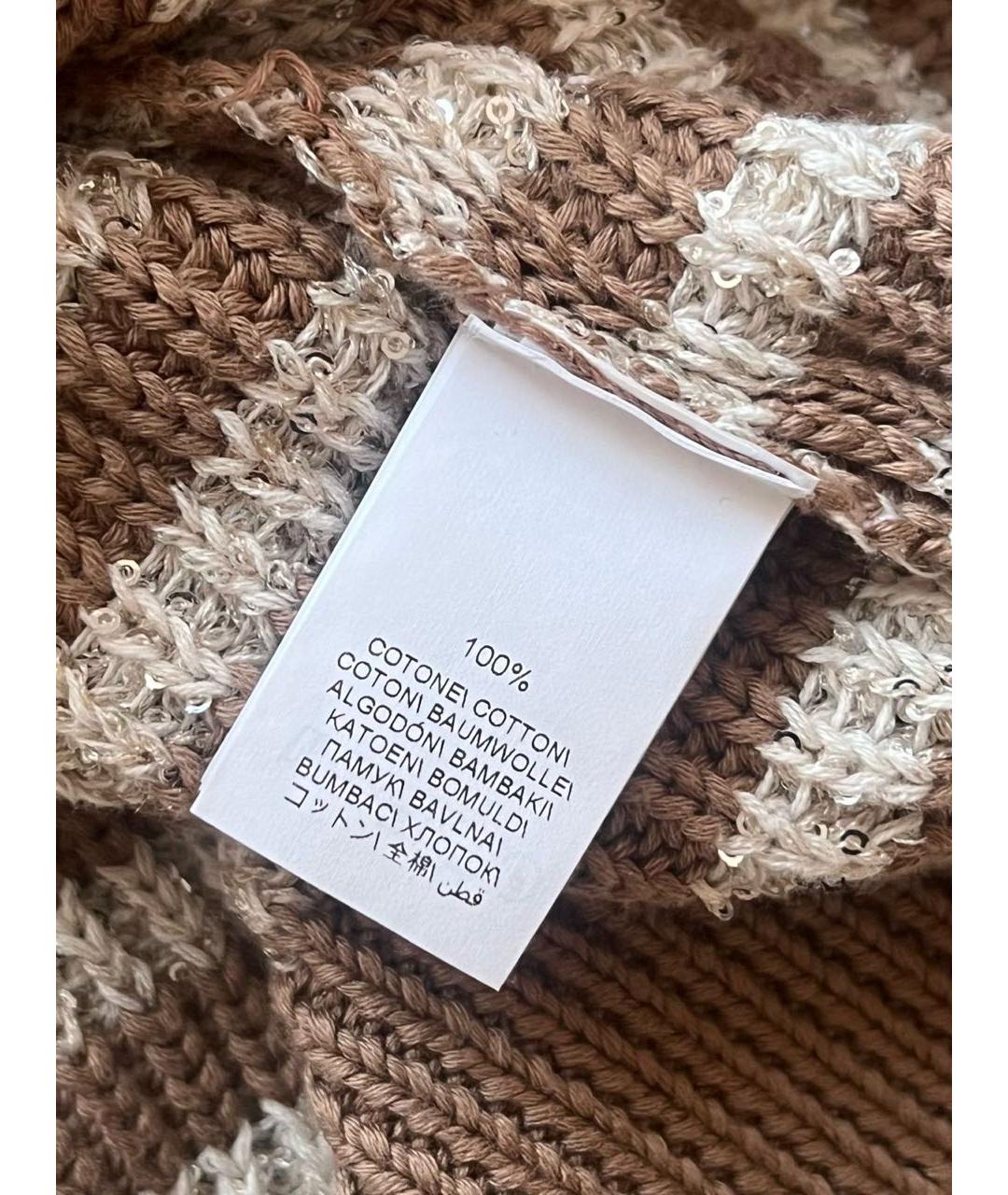 BRUNELLO CUCINELLI Коричневый джемпер / свитер, фото 8
