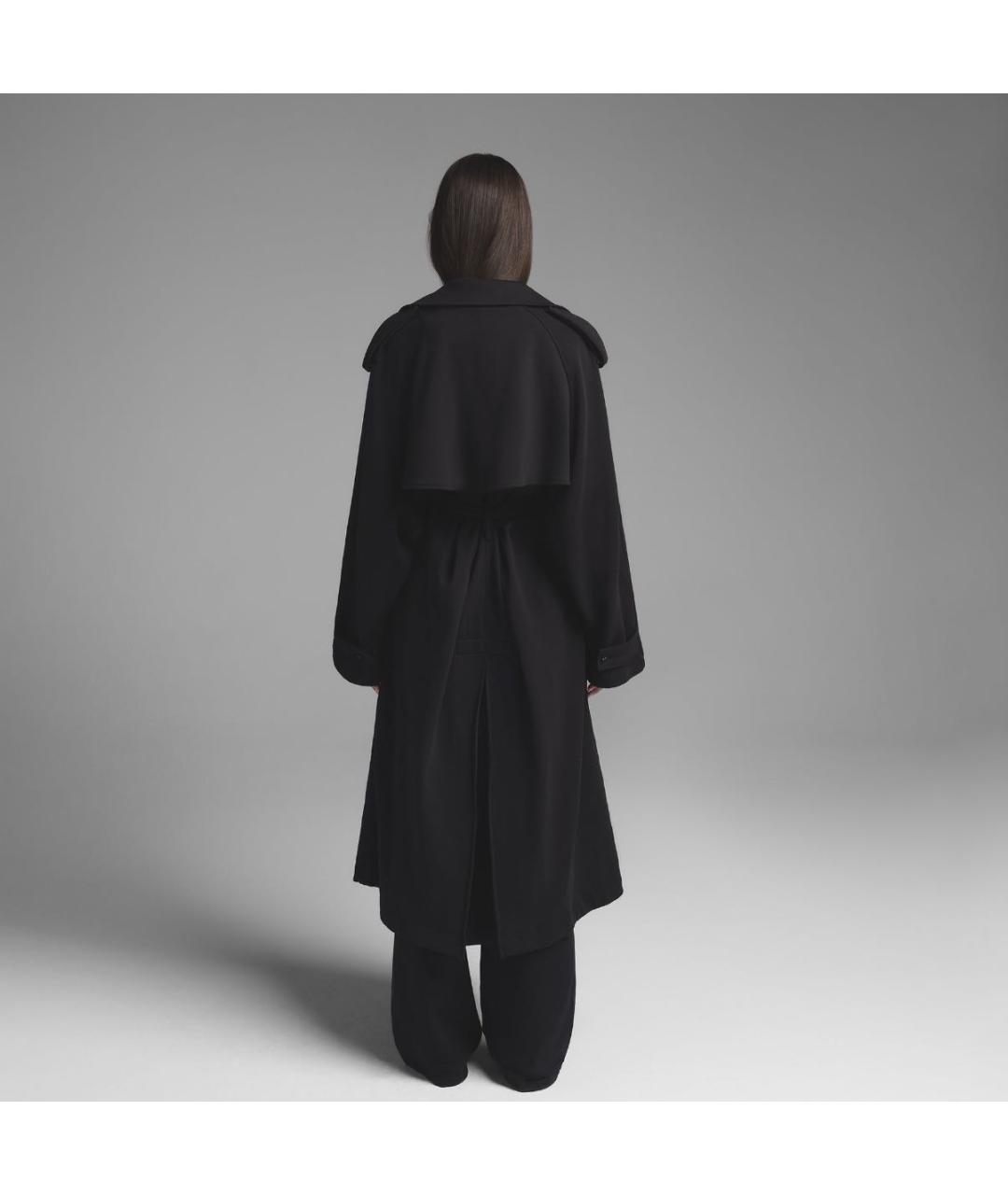 SKIMS Черный полиэстеровый тренч/плащ, фото 3