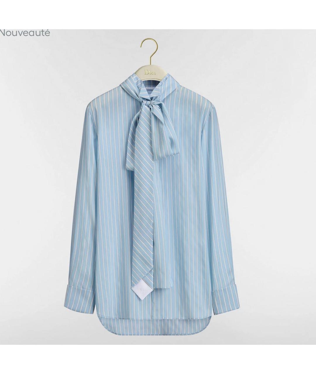 CHRISTIAN DIOR Голубая блузы, фото 3