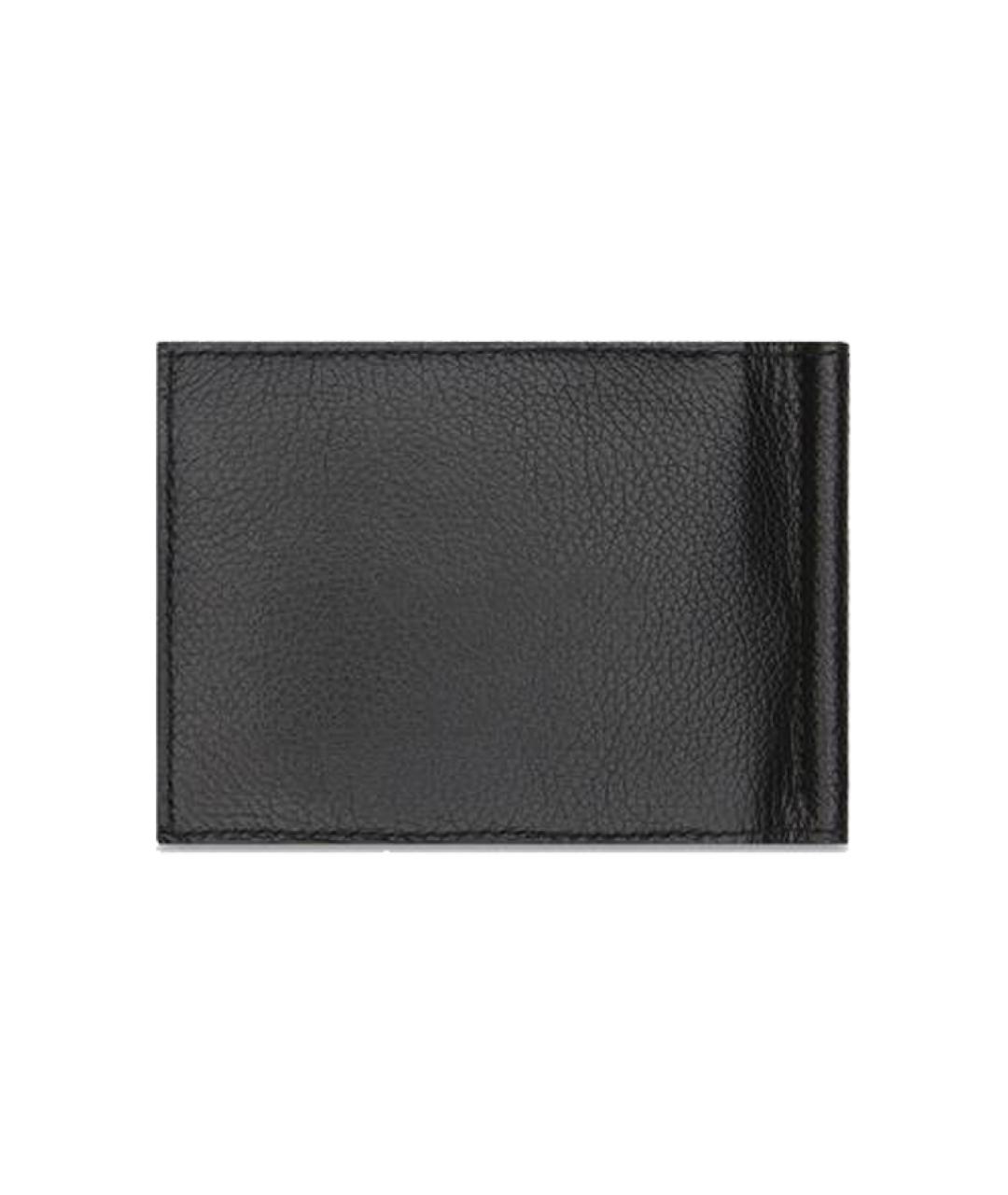 BALENCIAGA Черный кожаный кошелек, фото 2