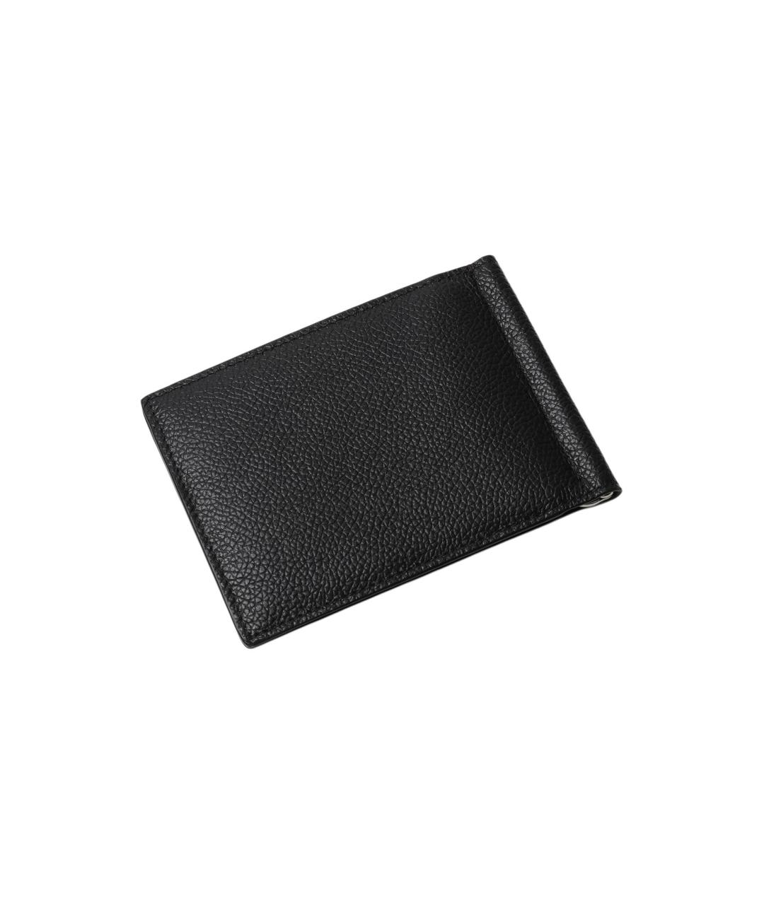 BALENCIAGA Черный кожаный кошелек, фото 4