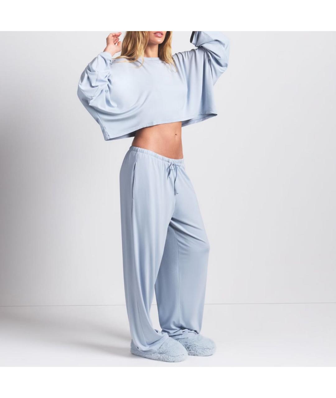 SKIMS Серая хлопковая пижама, фото 5