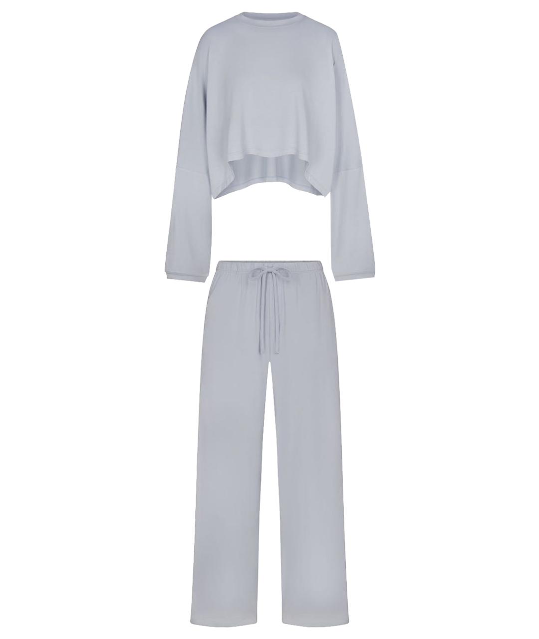 SKIMS Серая хлопковая пижама, фото 1