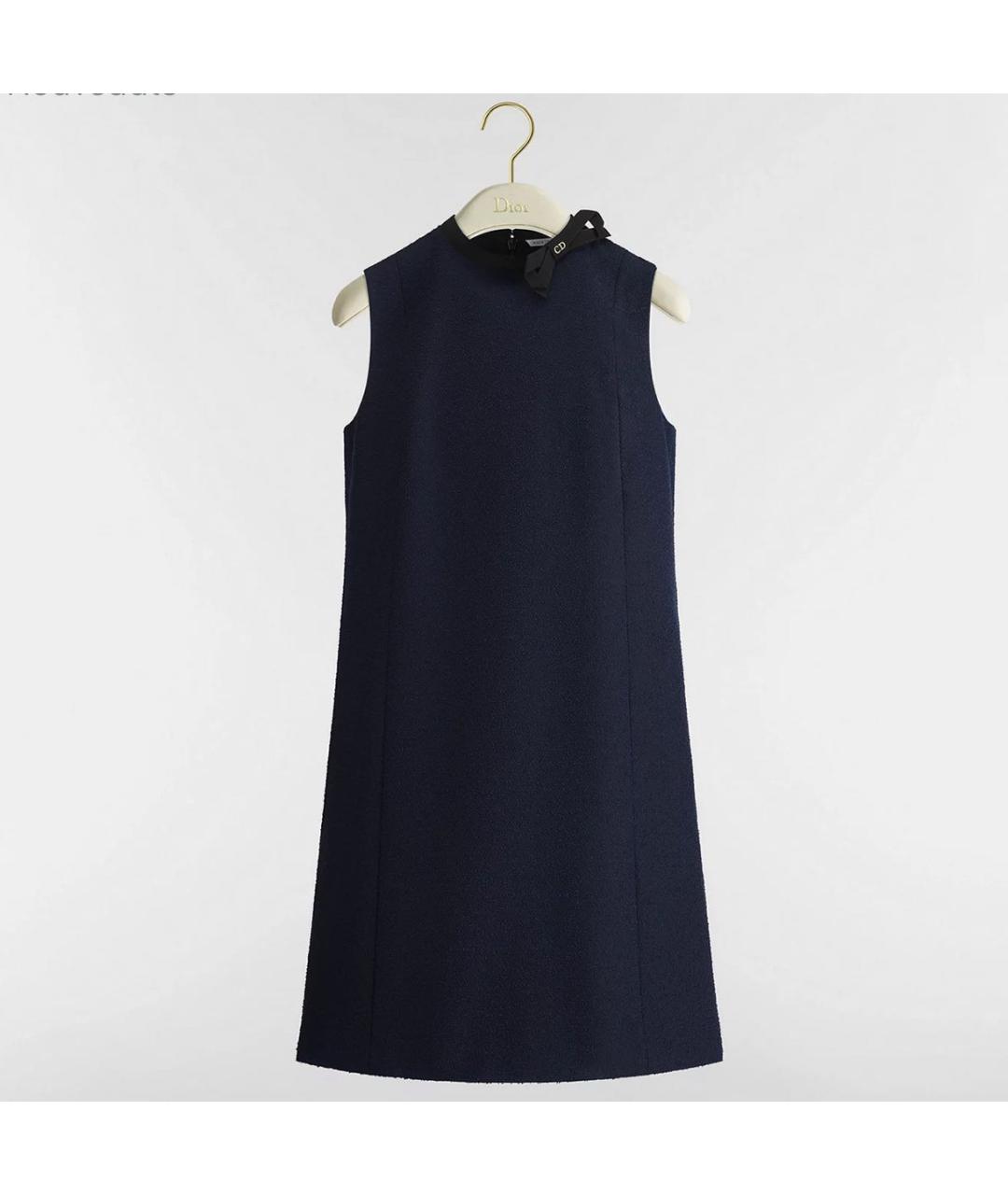 CHRISTIAN DIOR Темно-синее платье, фото 4