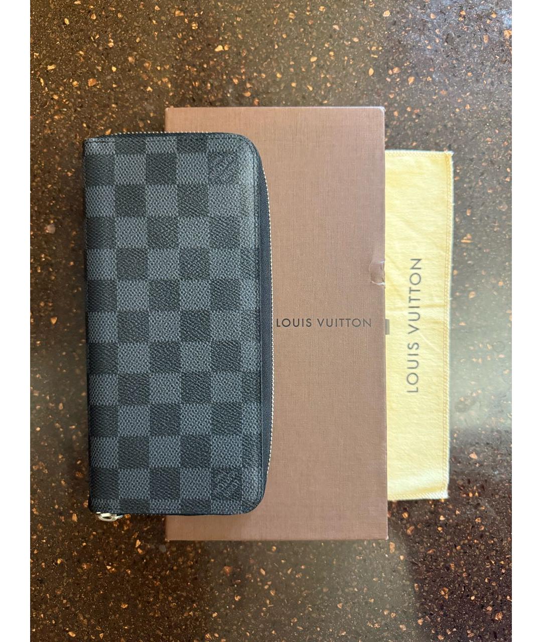 LOUIS VUITTON Черный кошелек, фото 6