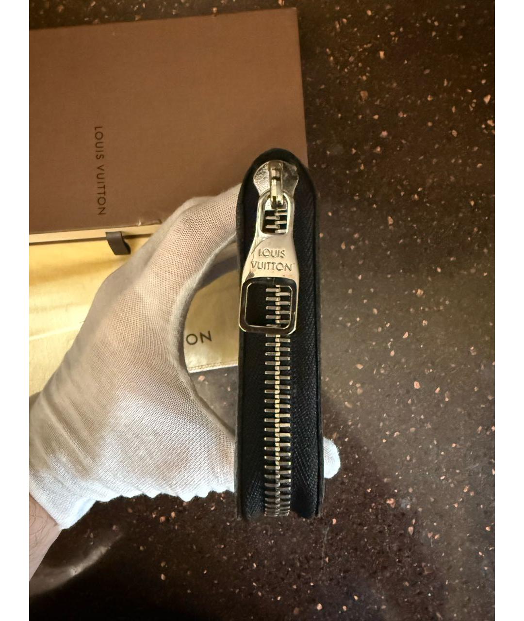 LOUIS VUITTON Черный кошелек, фото 4