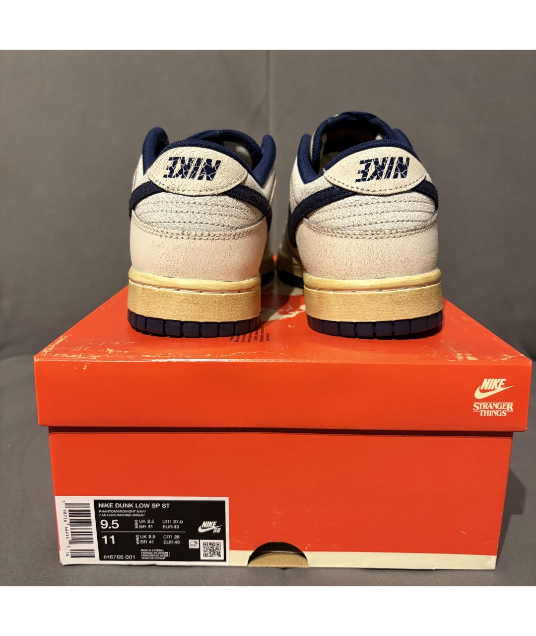 NIKE Белые кожаные низкие кроссовки / кеды, фото 6