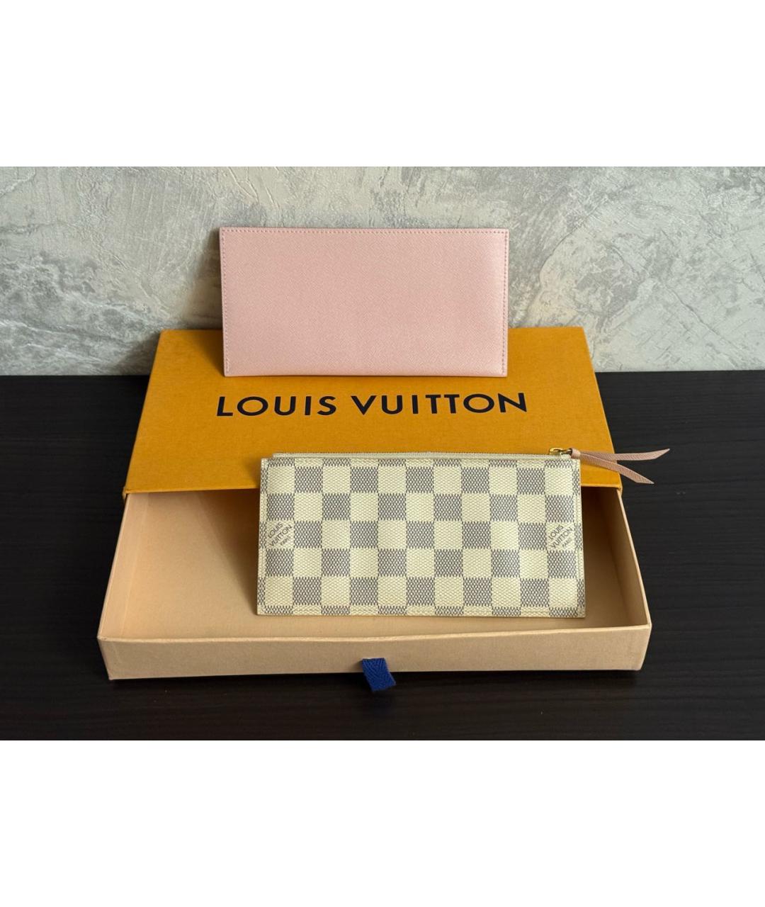 LOUIS VUITTON Бежевый кошелек, фото 3