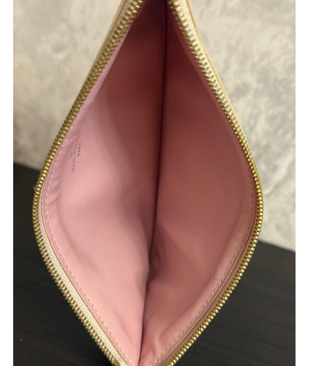 LOUIS VUITTON Бежевый кошелек, фото 4