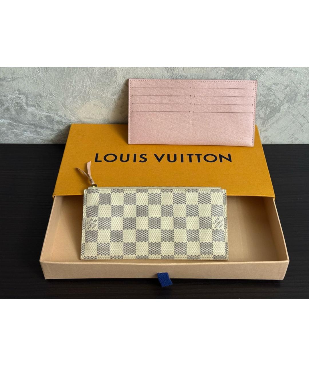 LOUIS VUITTON Бежевый кошелек, фото 9
