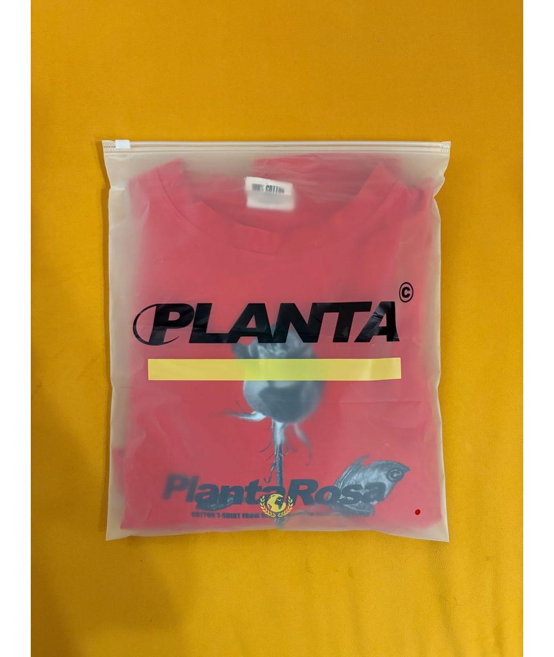 PLANTA ROSA Красная хлопковая футболка, фото 3