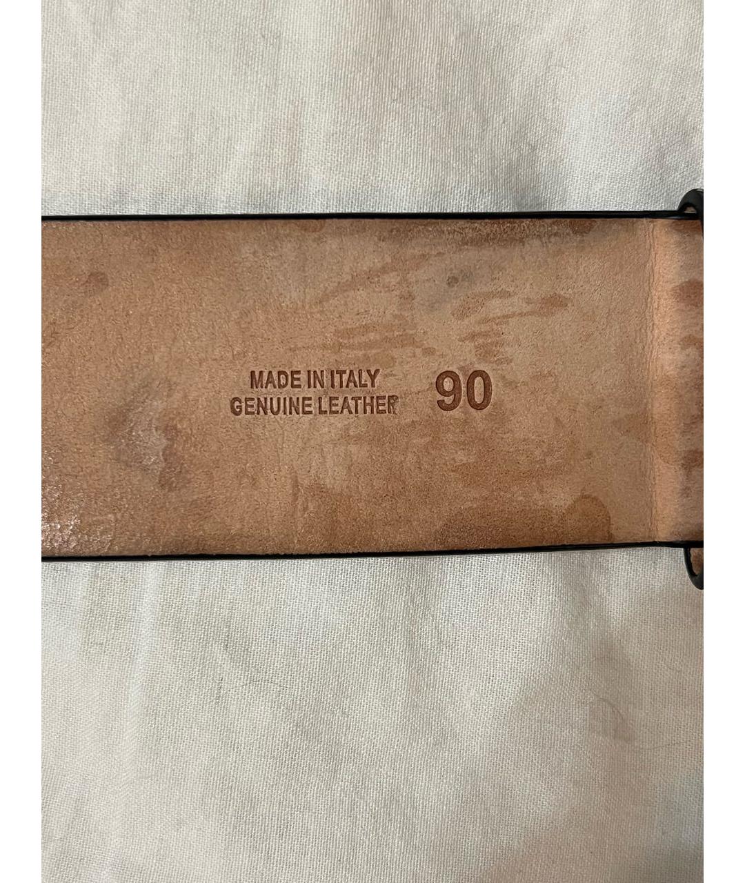 MAISON MARGIELA Черный кожаный ремень, фото 5