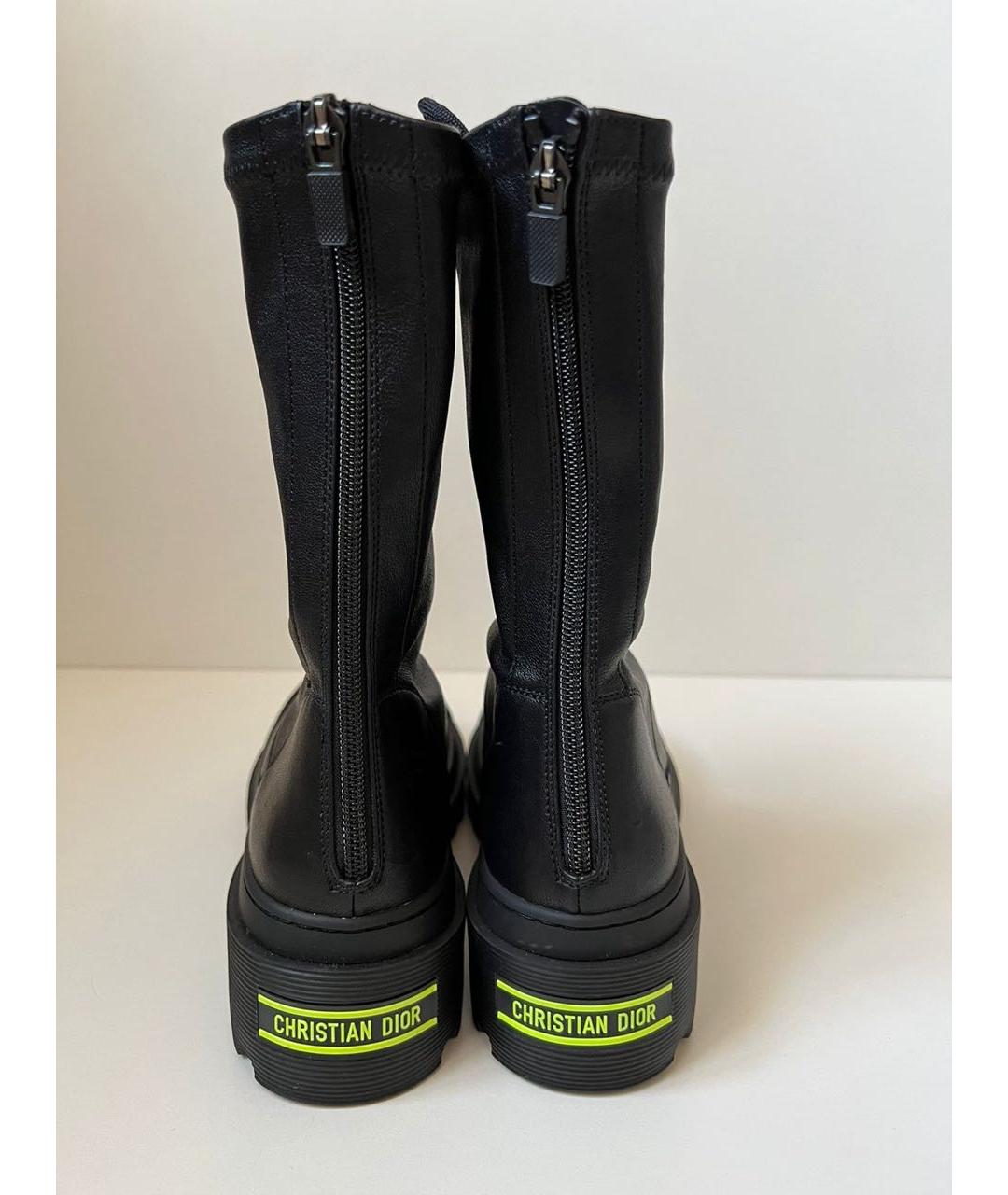 CHRISTIAN DIOR Черные ботфорты, фото 3