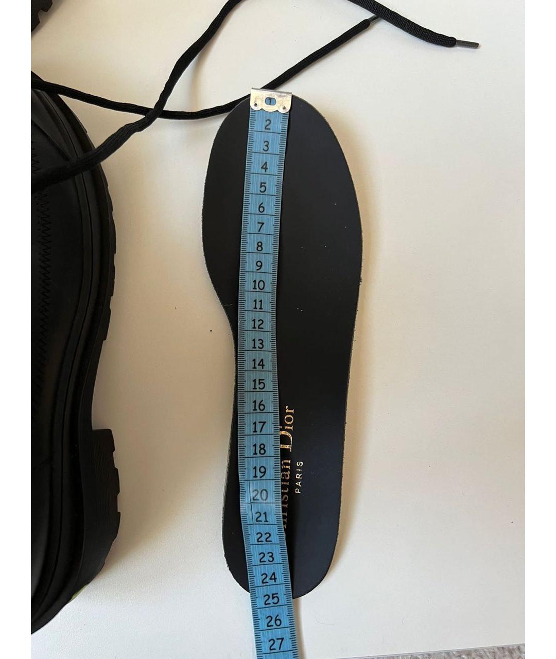 CHRISTIAN DIOR Черные кожаные ботфорты, фото 8