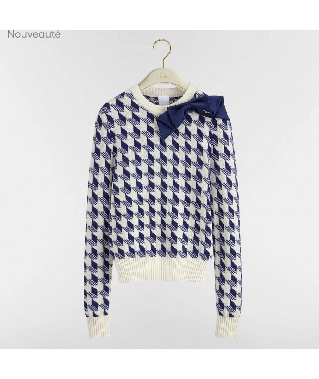 CHRISTIAN DIOR Синий джемпер / свитер, фото 1
