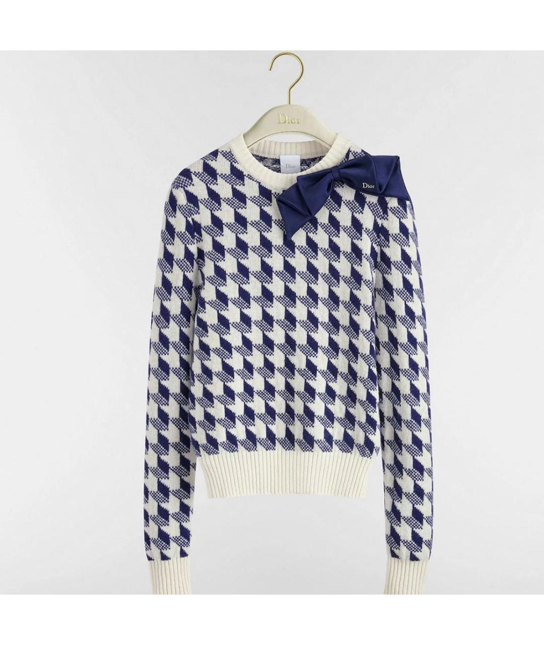 CHRISTIAN DIOR Синий джемпер / свитер, фото 3