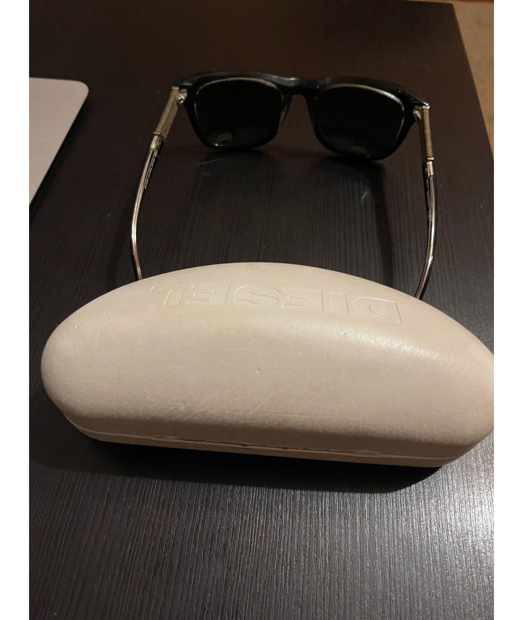 DIESEL Черные пластиковые солнцезащитные очки, фото 3