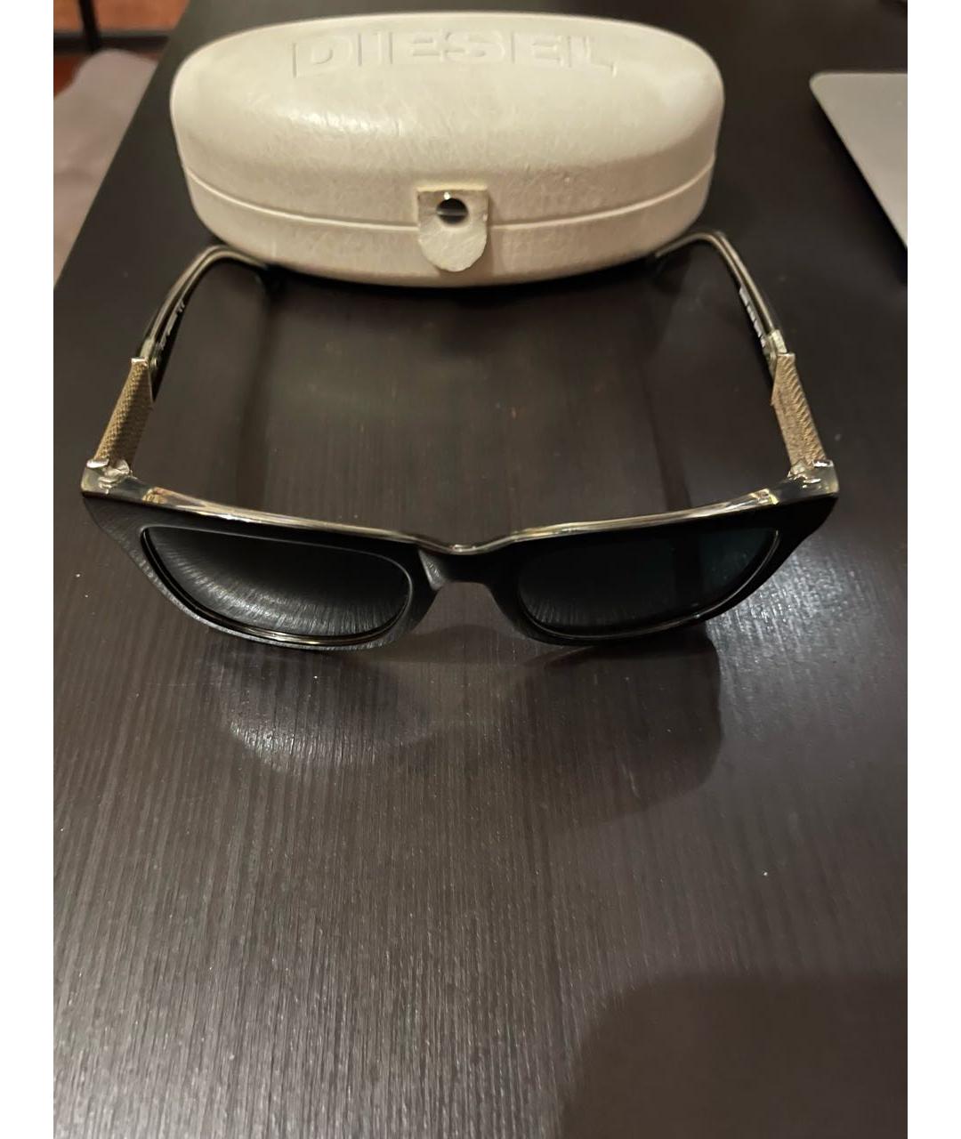 DIESEL Черные пластиковые солнцезащитные очки, фото 6