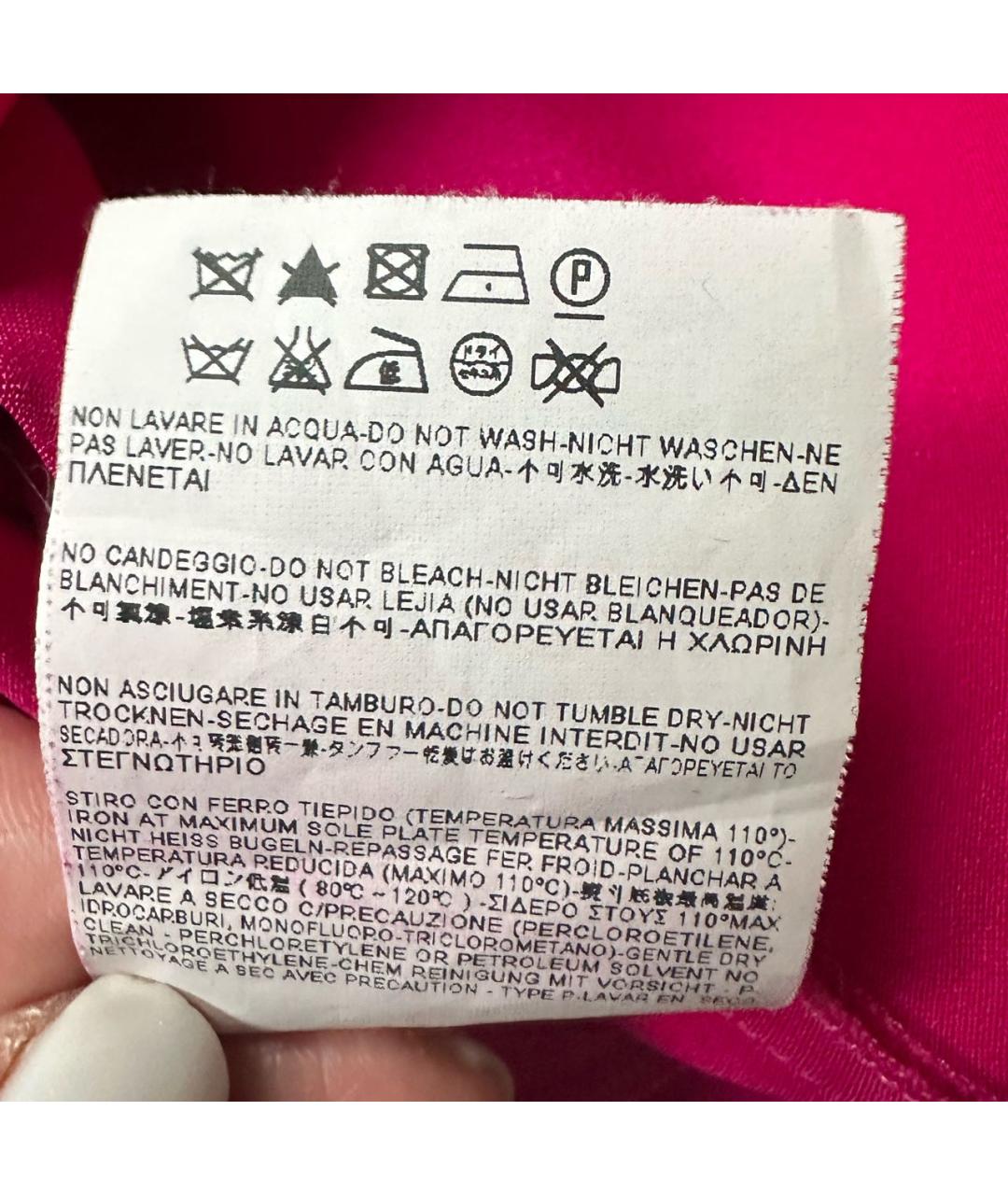 SAINT LAURENT Розовое шелковое коктейльное платье, фото 5