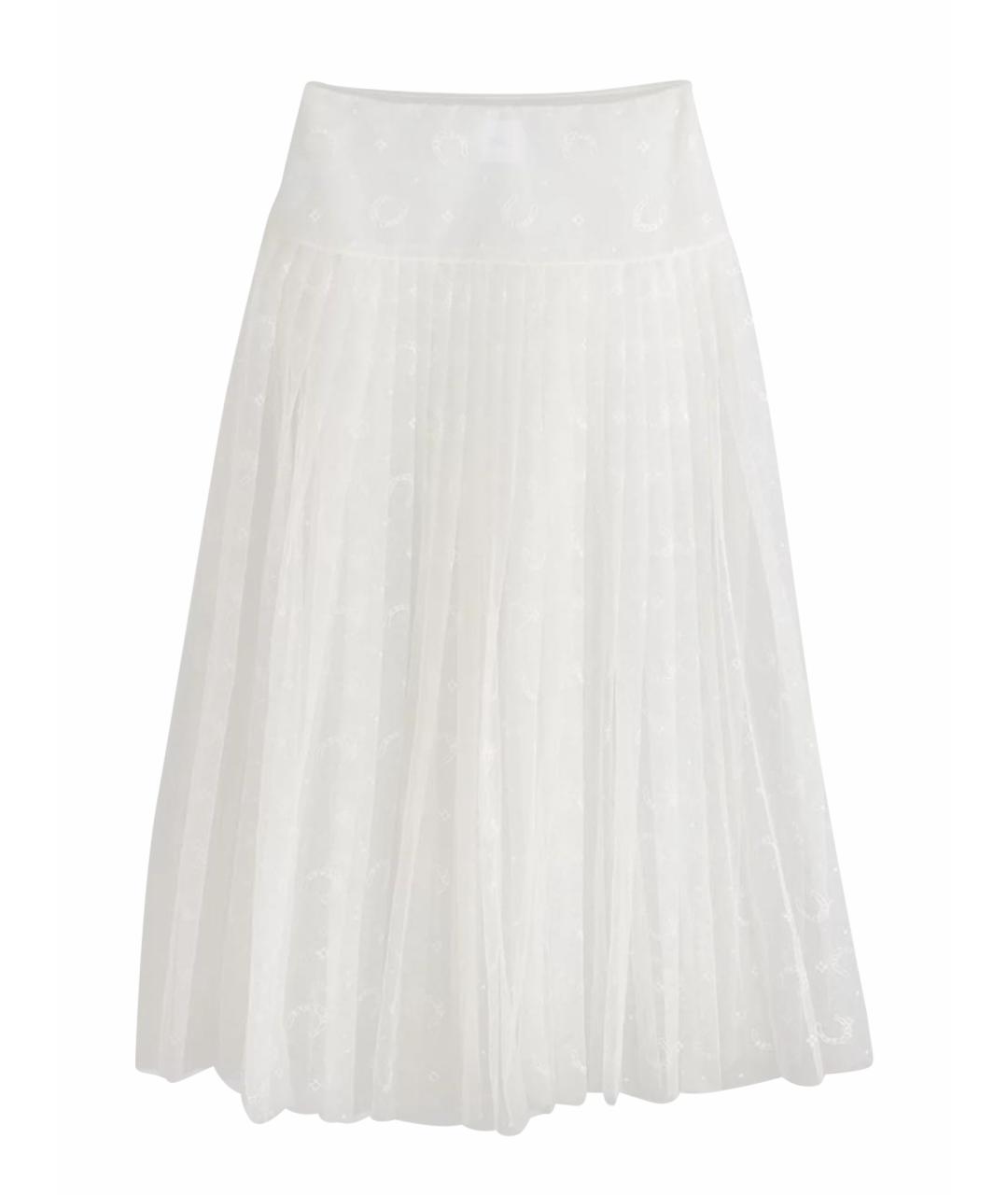 CHRISTIAN DIOR Белая юбка миди, фото 1