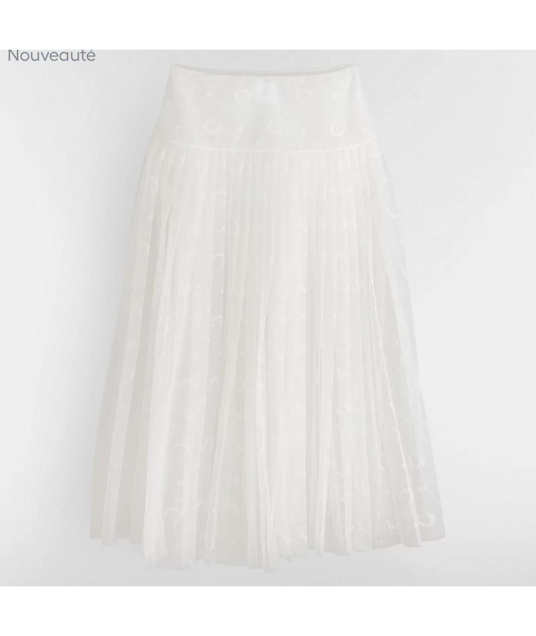 CHRISTIAN DIOR Белая юбка миди, фото 3