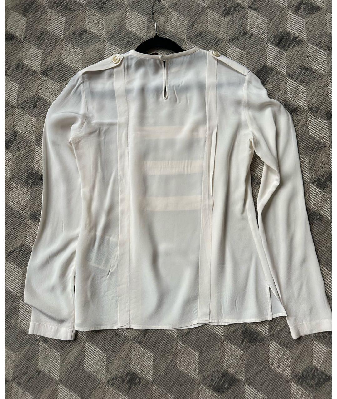 TOD'S Белая шелковая блузы, фото 2