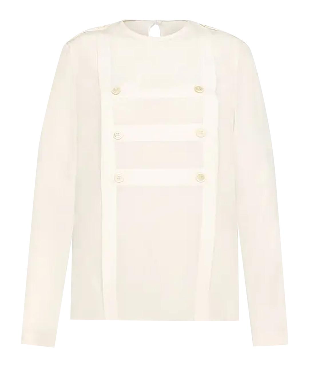 TOD'S Белая шелковая блузы, фото 1