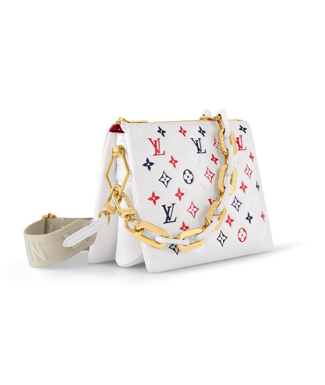 LOUIS VUITTON Белая сумка через плечо, фото 2