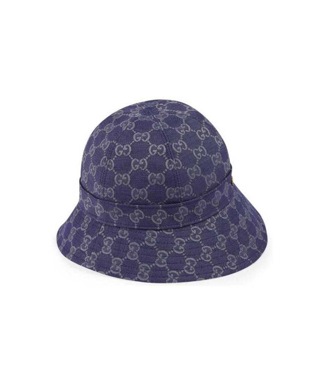 GUCCI Синяя хлопковая панама, фото 2