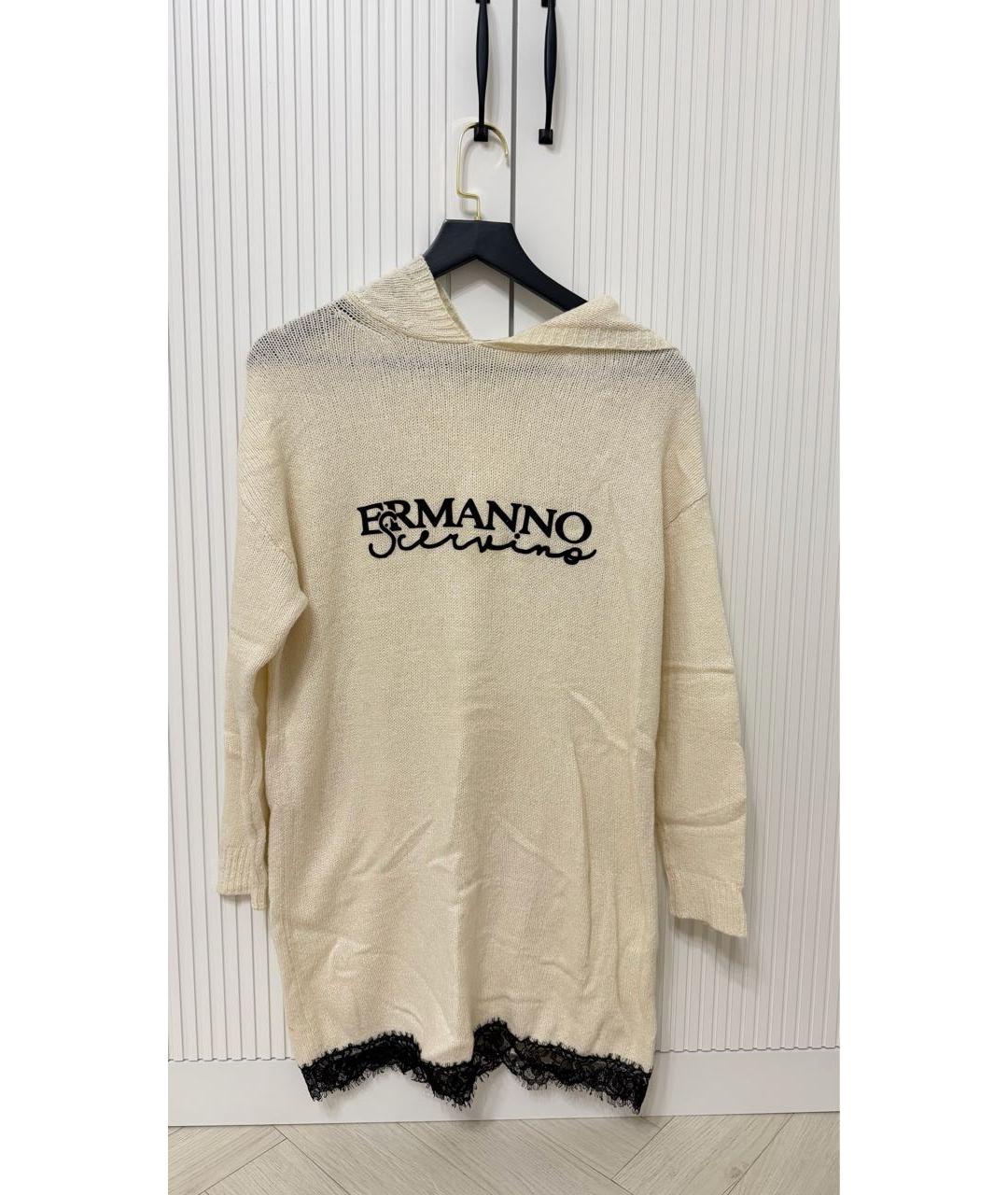 ERMANNO SCERVINO Бежевая жилетка, фото 4