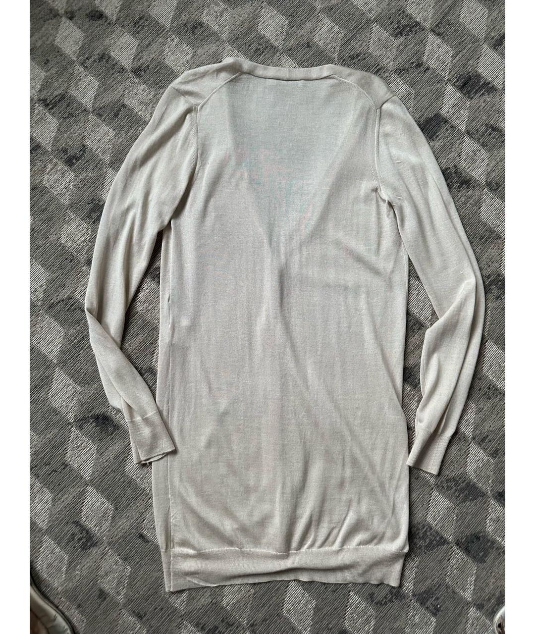 JIL SANDER Бежевый кашемировый кардиган, фото 2