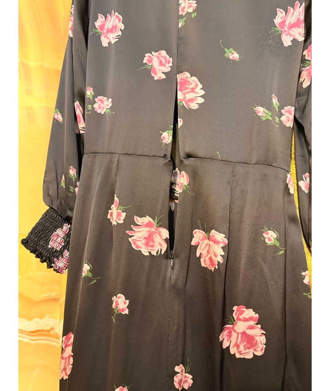 REFORMATION Черное шелковое коктейльное платье, фото 5