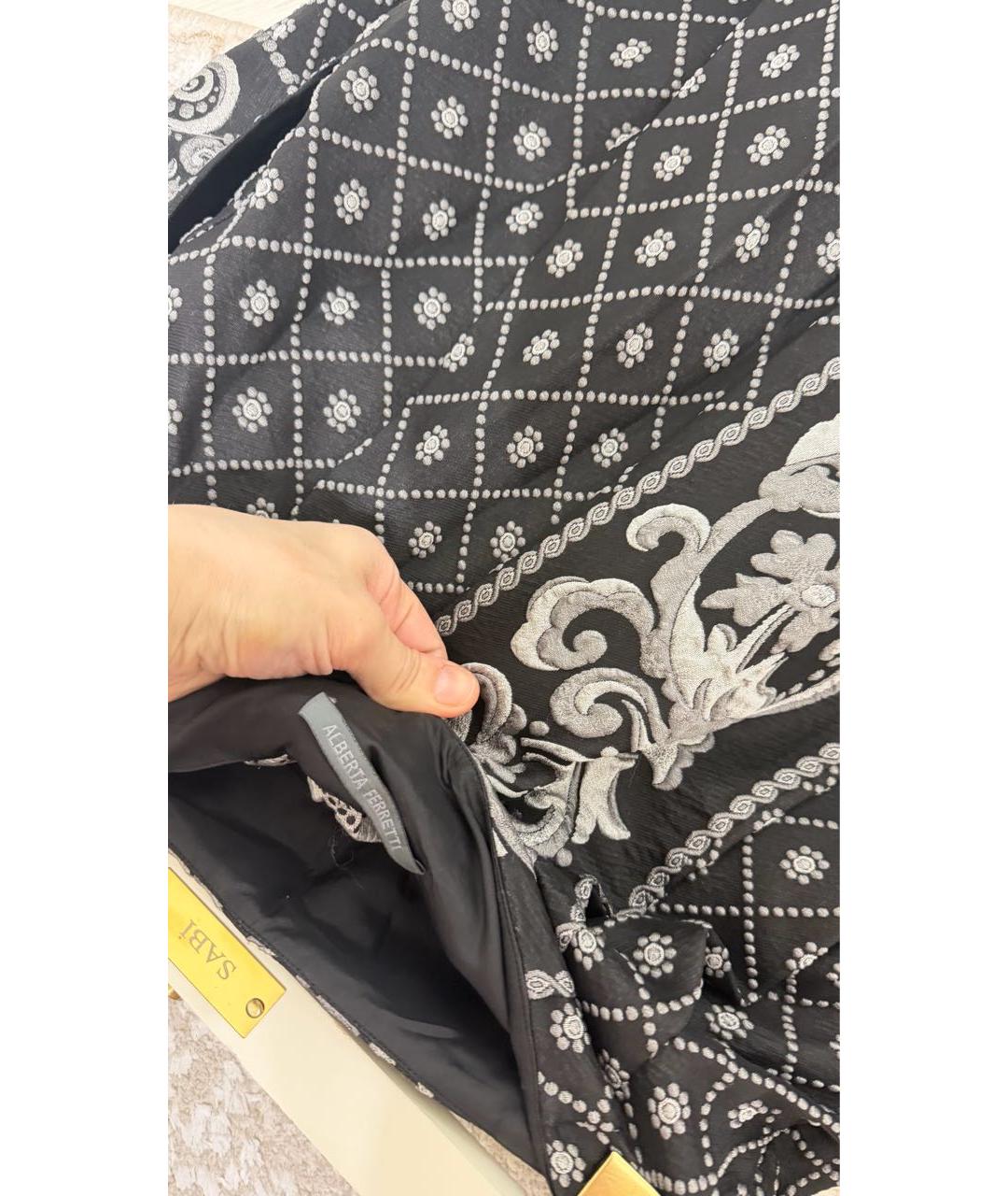 ALBERTA FERRETTI Черная юбка макси, фото 3