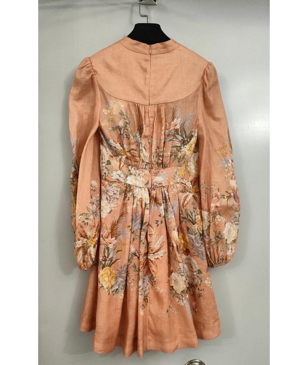 ZIMMERMANN Мульти льняное платье, фото 2