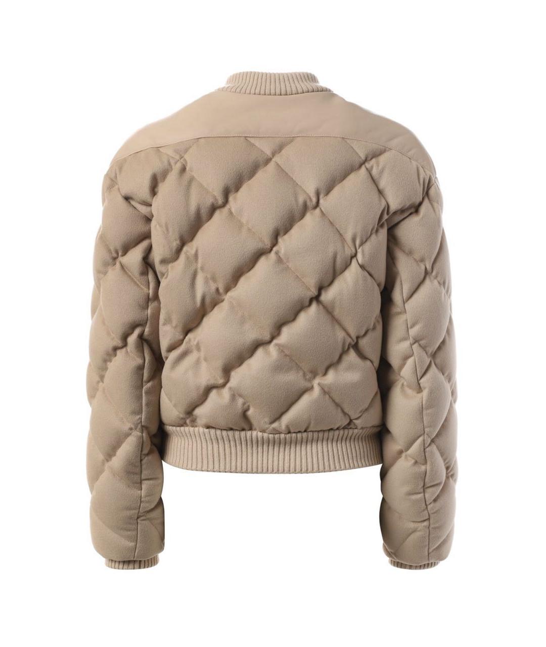 HERMES Бежевый кашемировый пуховик, фото 2