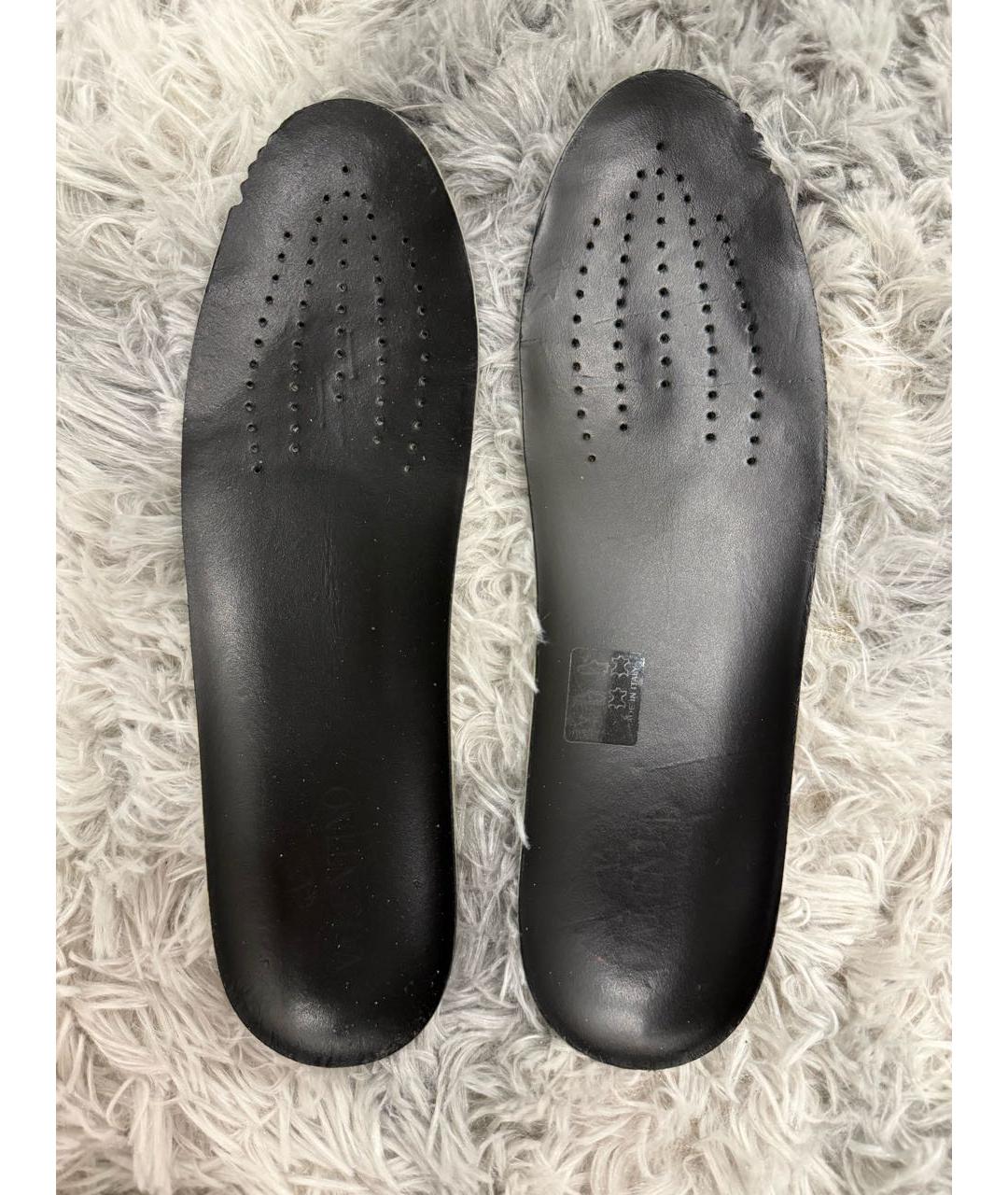 VALENTINO Черные кожаные кеды, фото 7