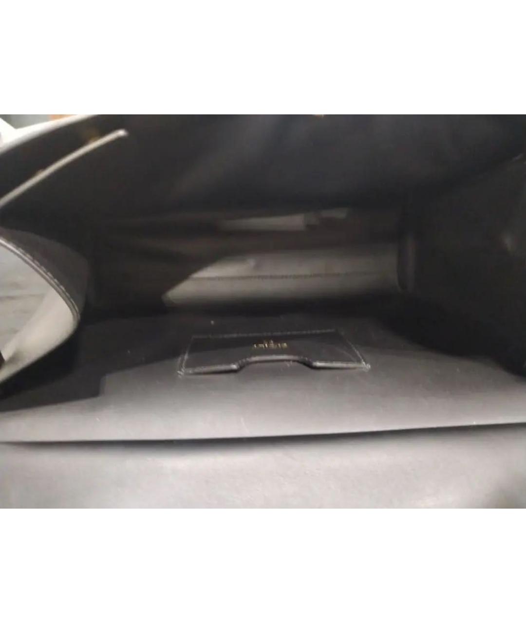 DOLCE&GABBANA Черная кожаная сумка с короткими ручками, фото 4