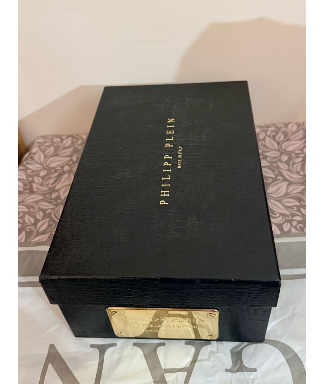 PHILIPP PLEIN Синие замшевые лоферы, фото 8