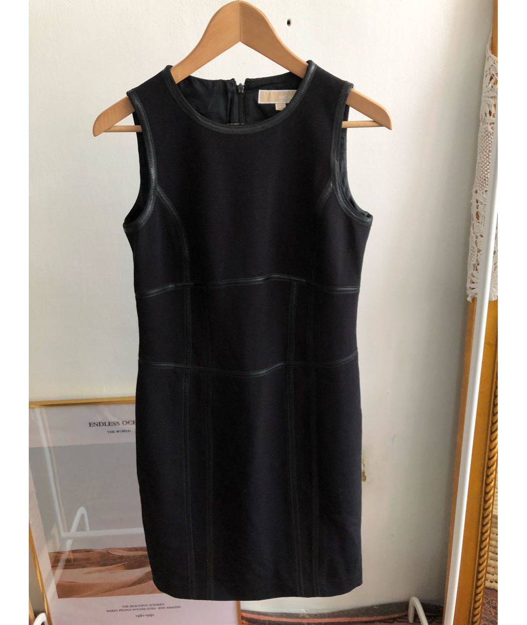 MICHAEL MICHAEL KORS Черное полиэстеровое повседневное платье, фото 9