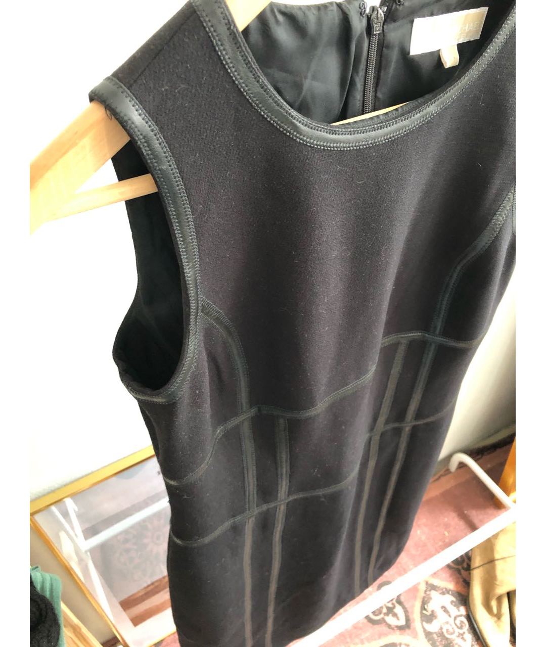 MICHAEL MICHAEL KORS Черное полиэстеровое повседневное платье, фото 8