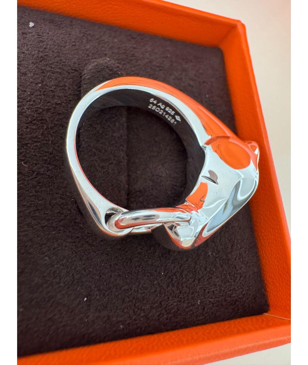 HERMES Серебряное серебряное кольцо, фото 5