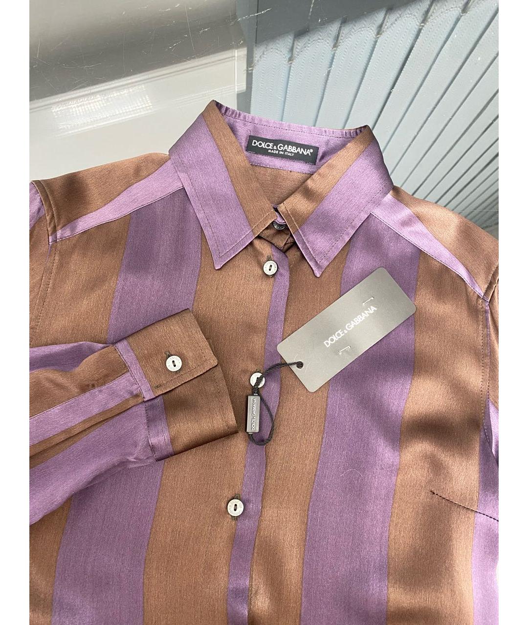 DOLCE&GABBANA Мульти шелковая рубашка, фото 3