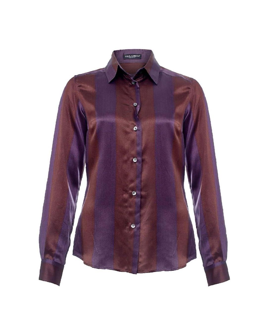 DOLCE&GABBANA Мульти шелковая рубашка, фото 9