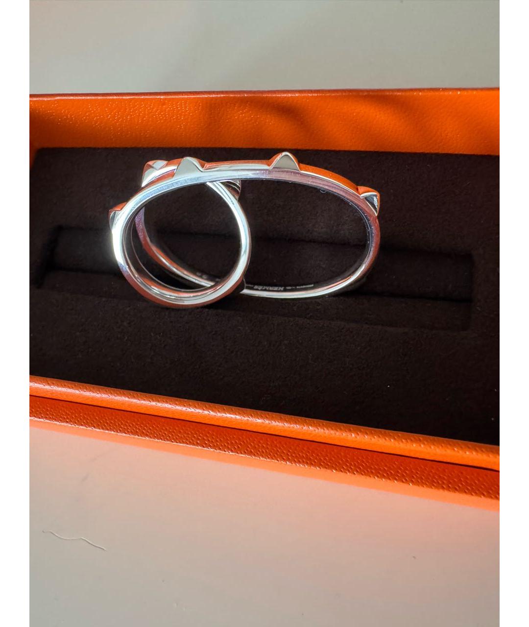 HERMES Серебряное серебряное кольцо, фото 4