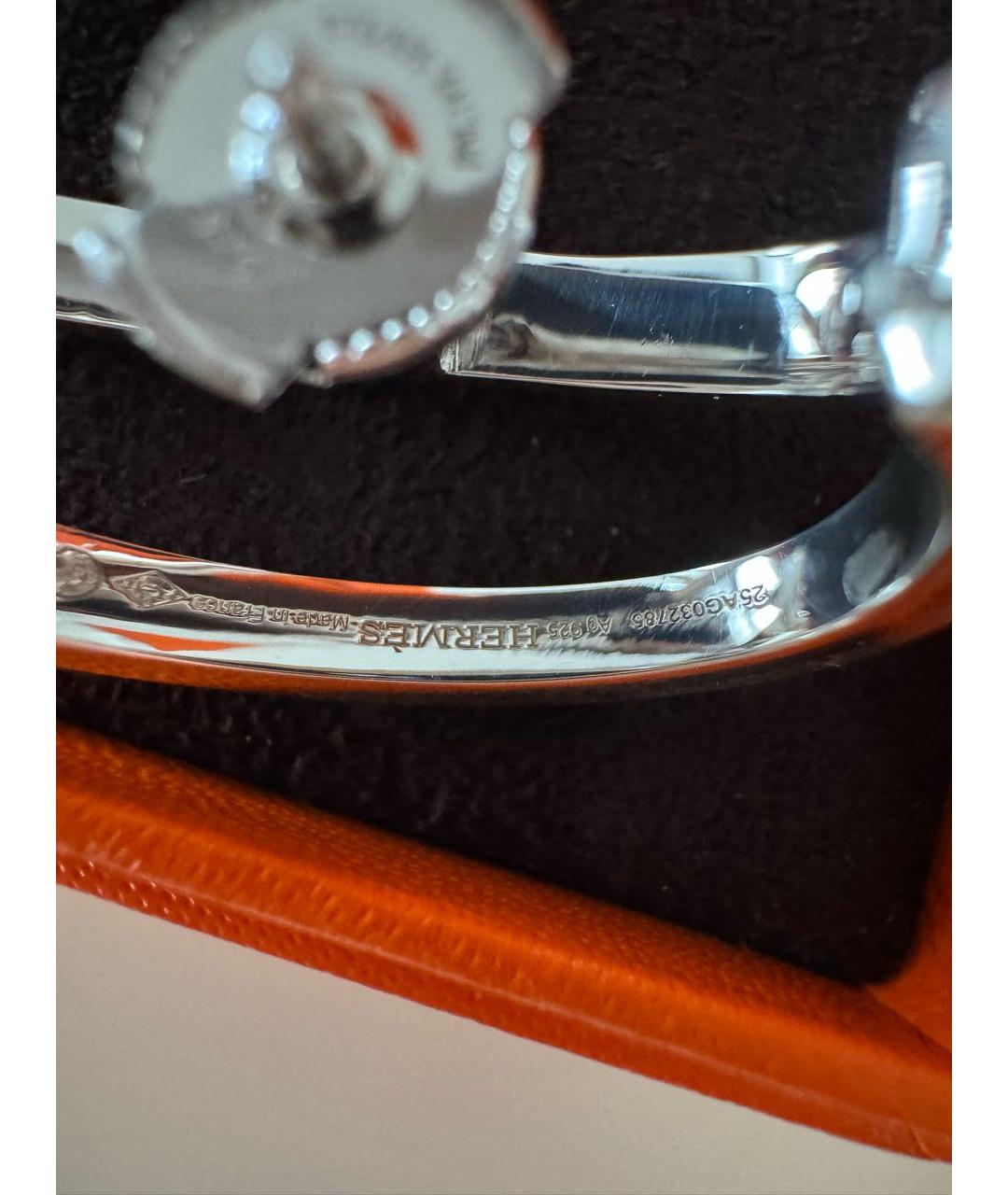 HERMES Серебряные серебряные серьги, фото 3