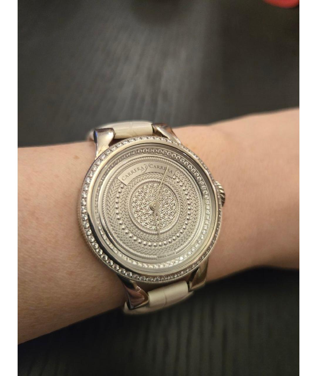 CARRERA Y CARRERA Белые часы из белого золота, фото 2