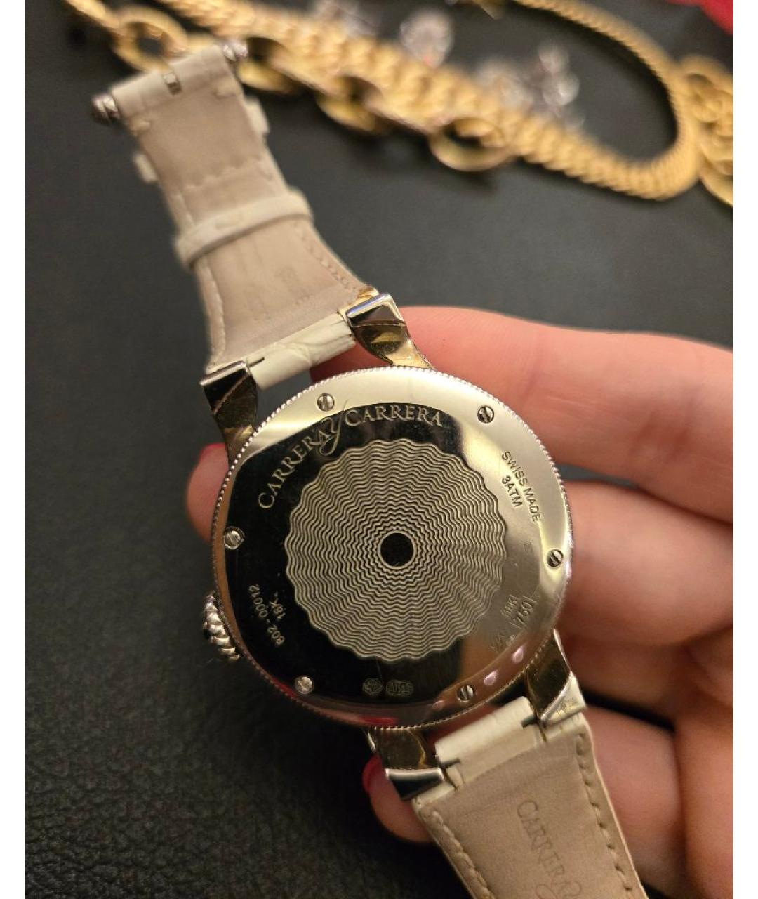 CARRERA Y CARRERA Белые часы из белого золота, фото 4