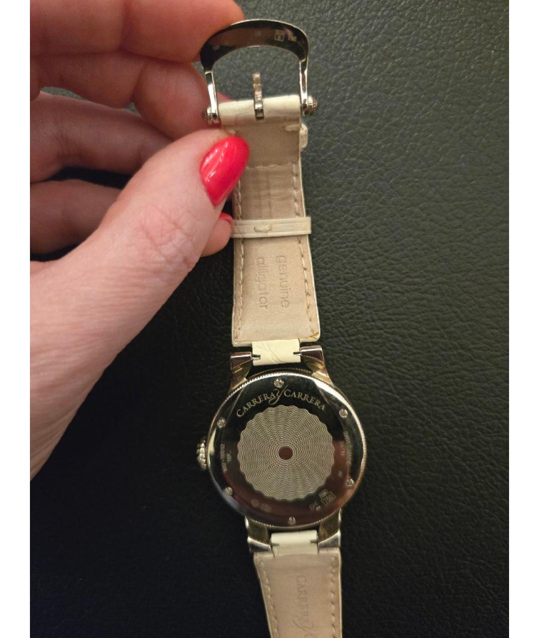 CARRERA Y CARRERA Белые часы из белого золота, фото 5